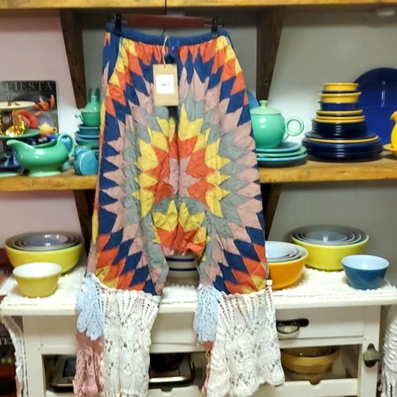 Magnolia Pearl Quilted Garcon Trousers Denim - NWTO Magnolia Pearl Quilted Garcon Trousers